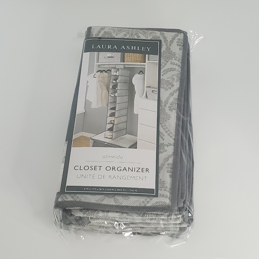 Laura Ashley 10 Shelf Closet Storage Organizer